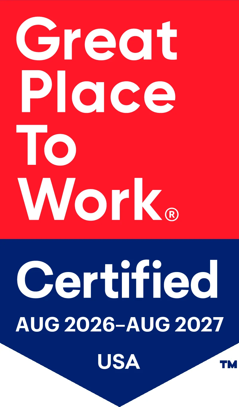 Great Place to Work Certified, August 2026–August 2027, USA
